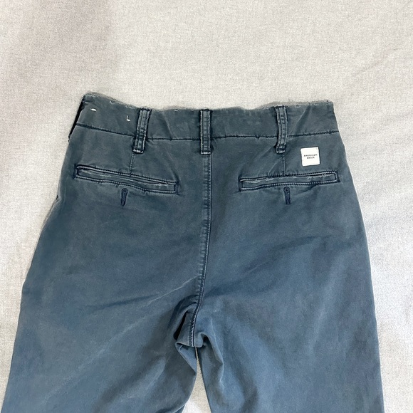 American Eagle Slightly Distressed Slate Blue Khaki Chino Pants in 28x32 - Picture 5 of 6